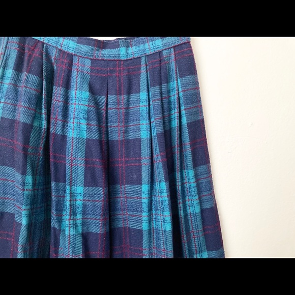 Pleated Plaid Skirt - Picture 2 of 3